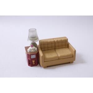 Fisher Price, Loving Family, 2009, Mattel, Sofa, And End Table, Small, Activity